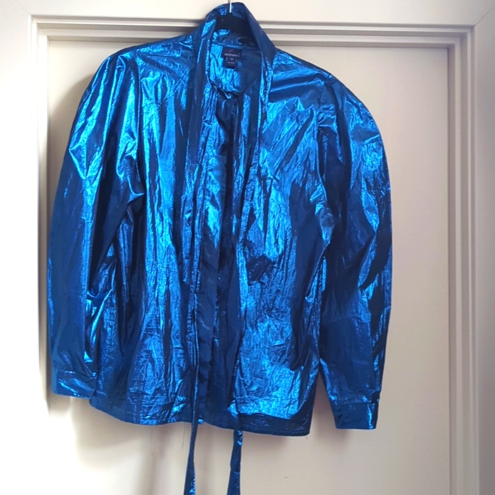 Vintage Turquoise Boutique Blue 80s shirt